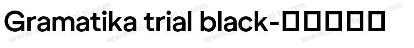 Gramatika trial black字体转换
